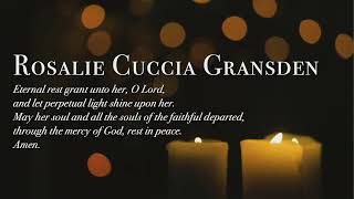 July 3 2024  Rosalie Cuccia Gransden Memorial Mass [upl. by Ralfston]