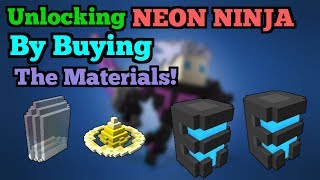 Unlocking NEON NINJA By Buying The Materials [upl. by Llecrad718]