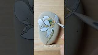 How to color Pebblestone  Acrylic Painting paintingforbeginners acrylicpainting pebblepainting [upl. by Mitzie706]