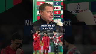 Nach PokalAus BayernBoss Eberl pampt Reporter an  shorts [upl. by Nreval]