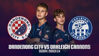 PJBNPL U14  Dandenong City VS Oakleigh Cannons [upl. by Etennaej]