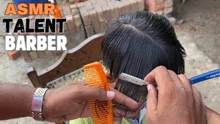 ASMR TALENT BARBER 💈 IN THE WORLD NEW STYLE HAIRCUT [upl. by Ul]