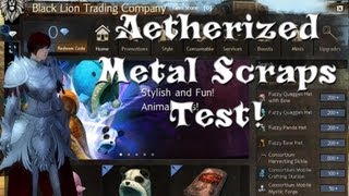 Guild Wars 2  Aetherized Metal Scraps Salvage Test FOR SCIENCE [upl. by Nellak]