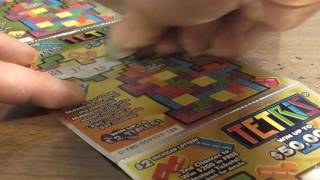 Tetris Lottery Ticket From The Michigan Lottery Plus The Tetris Nintendo Video Game [upl. by Upton990]