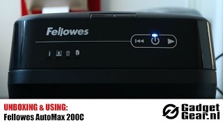 Unboxing amp Using Fellowes AutoMax 200C [upl. by Solahcin]