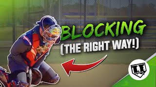 Catcher Blocking Tips amp Drills The RIGHT WAY To Block A Baseball  Catching Drills for Blocking [upl. by Idnahs]