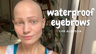 Waterproof Eyebrows for Alopecia  Wunderbrow [upl. by Refinnej]