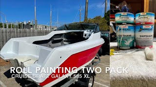 EP6 Roll Painting A Fibreglass Boat With 2K Norglass Northane  PERFECT RESULTS [upl. by Atiner192]