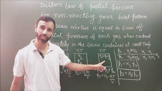 Daltons law of partial pressure  class 11 L9  Ch 5  states of matter [upl. by Rhett]