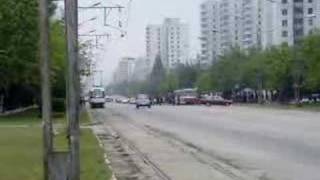 平壤市電 Tram cars in Pyongyang City [upl. by Meeka958]