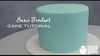 How to apply Fondant to Cake Tutorial [upl. by Duong130]