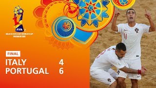 Italy v Portugal  FIFA Beach Soccer World Cup 2019 Final  Match Highlights [upl. by Noyad]