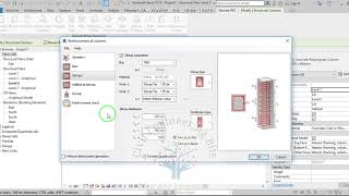 06 Columns in details part 4  Revit structure  Naviate REX RFT  تسليح الاعمدة بأستخدام اداة [upl. by Berkshire]