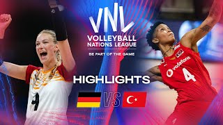 🇩🇪 GER vs 🇹🇷 TUR  Highlights  Week 2  Womens VNL 2024 [upl. by Arrol]