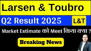 LARSEN and TOUBRO Q2 Results 2025  LT Result Today  LampT Results Today  LT Share latest news [upl. by Violette]