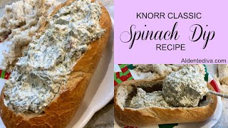 Knorr Classic Spinach Dip Vegetable Secrets Packet Recipe [upl. by Nilesoy]