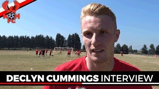 Harriers U23s Declan Cummings interview 270618 [upl. by Enilecram558]