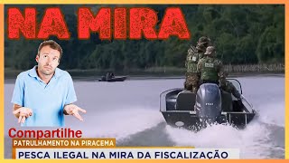 CUIDADO  PIRACEMA PESCA ILEGAL E FISCALIZAÇÃO [upl. by Eelamme]