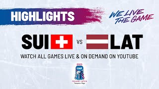 Highlights  Switzerland vs Latvia  2023 IIHFWorlds [upl. by Melleta]