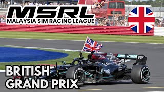 MSRL S7  R11  British GP  Drivers POV [upl. by Annovad181]