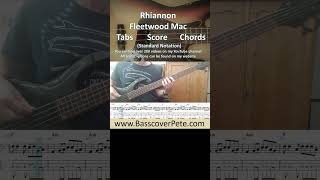 Fleetwood Mac Rhiannon basscover basscoverwithtabs bass fleetwoodmac [upl. by Py]