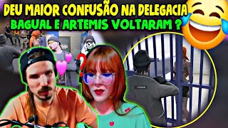 😂Bagual E Artemis Fizeram😱Maior Confusão ma DelegaciaBagual Foi Prender Ela GTA RP [upl. by Herrod]