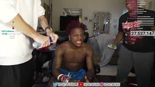 IShowSpeed Dyes His Hair with Jamal – MustSee Live Stream Highlights ishowspeed IShowSpeed [upl. by Seroka]