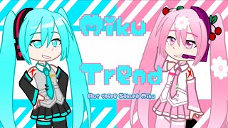 Miku Trend But there Sakura Miku  Gacha Club [upl. by Ylecic]