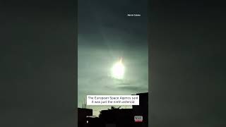 Asteroid Flames Out as It Enters Earths Atmosphere shorts [upl. by Poulter283]