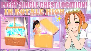 EVERY SINGLE CHEST LOCATION IN ROYALE HIGH Updated For Spring 2024 DIAMONDS XP amp ITEMS [upl. by Yhprum]