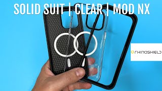 Welche ist die Beste Rhinoshield Hülle  Clear Case  Solid Suit  Mod NX [upl. by Solana]