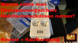 Warum sollte man Überspannungsschutz Mehrfachsteckdosen nutzen Review  Kaufberatung [upl. by Spiro852]