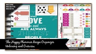 Happy Planner Recipe Organizer Kit Unboxing amp Overview [upl. by Osric]