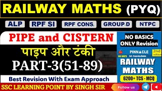 Pipe and Cistern Part3 Pinnacle Railway Maths 6200 Book Solution By Singh Sir Railway Math PYQ [upl. by Seel730]