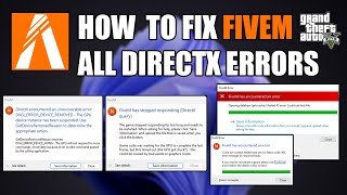 How to Fix FiveM has Stopped Responding DirectX query DXGI ERROR DEVICE REMOVED FiveM d3d11dll [upl. by Norha540]