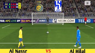 👉Al Hilal vs Al Nassr Penalty shootout⚽  NAS vs HIL Match Highlight  Ronaldo vs Neymar [upl. by Hildegard]