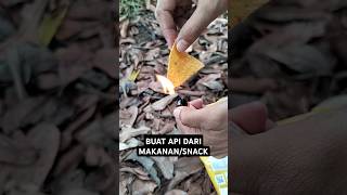 CHIP FIRE STARTER  CARA LIPAT KEMASAN survival bushcraft lifehacks shorts [upl. by Teage468]