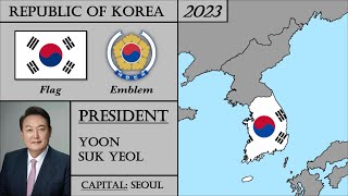 South Korea History 19482023 Every Year 한국의 역사 [upl. by Armand]