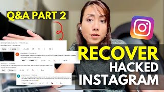 How to recover a hacked instagram account in 2024  Q and A part 2 [upl. by Anilrats976]