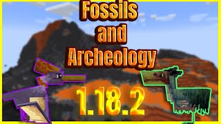 🌋🦕FOSSILS and ARCHEOLOGY🦴 MOD MINECRAFT 1182 ACTUALIZADO✅ [upl. by Ecirtahs]