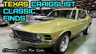 Explore 10 Classic Cars for Sale Texas Craigslist Classic Finds [upl. by Ennairol]