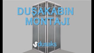 Duşakabin Montajı  Bella Seri Kare Duşakabin  dusakscom [upl. by Nuoras]