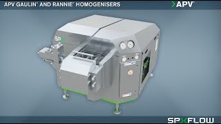 SPX FLOW  APV  Rannie and Gaulin Homogeniser Animation [upl. by Halsy406]