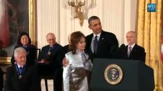 Country Music Legend Loretta Lynn Awarded Medal Of Freedom [upl. by Yttel628]