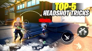 100 Real SECRET HEADSHOT TRICKS quot 2024 quot  TOP5 HEADSHOT TRICK IN FREE FIRE 🔥 [upl. by Gersham192]