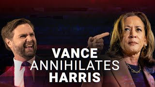 JD Vance on a warpath as he annihilates Kamala Harris Tim Walz and ABC reporter [upl. by Niccolo969]