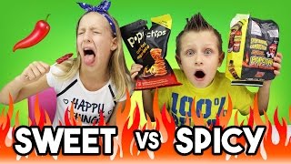 SWEET vs SPICY CHALLENGE [upl. by Annayhs]