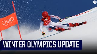 2022 Winter Olympics Shiffrin Finishes 18th in Downhill Event Medal Tracker  CBS Sports HQ [upl. by Krahmer]