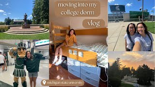 college movein vlog freshman year at Michigan State University [upl. by Shank]