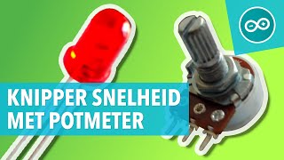 🇳🇱 REGEL KNIPPER SNELHEID VAN LED MET POTMETER  Arduino les 4 [upl. by Demmy699]